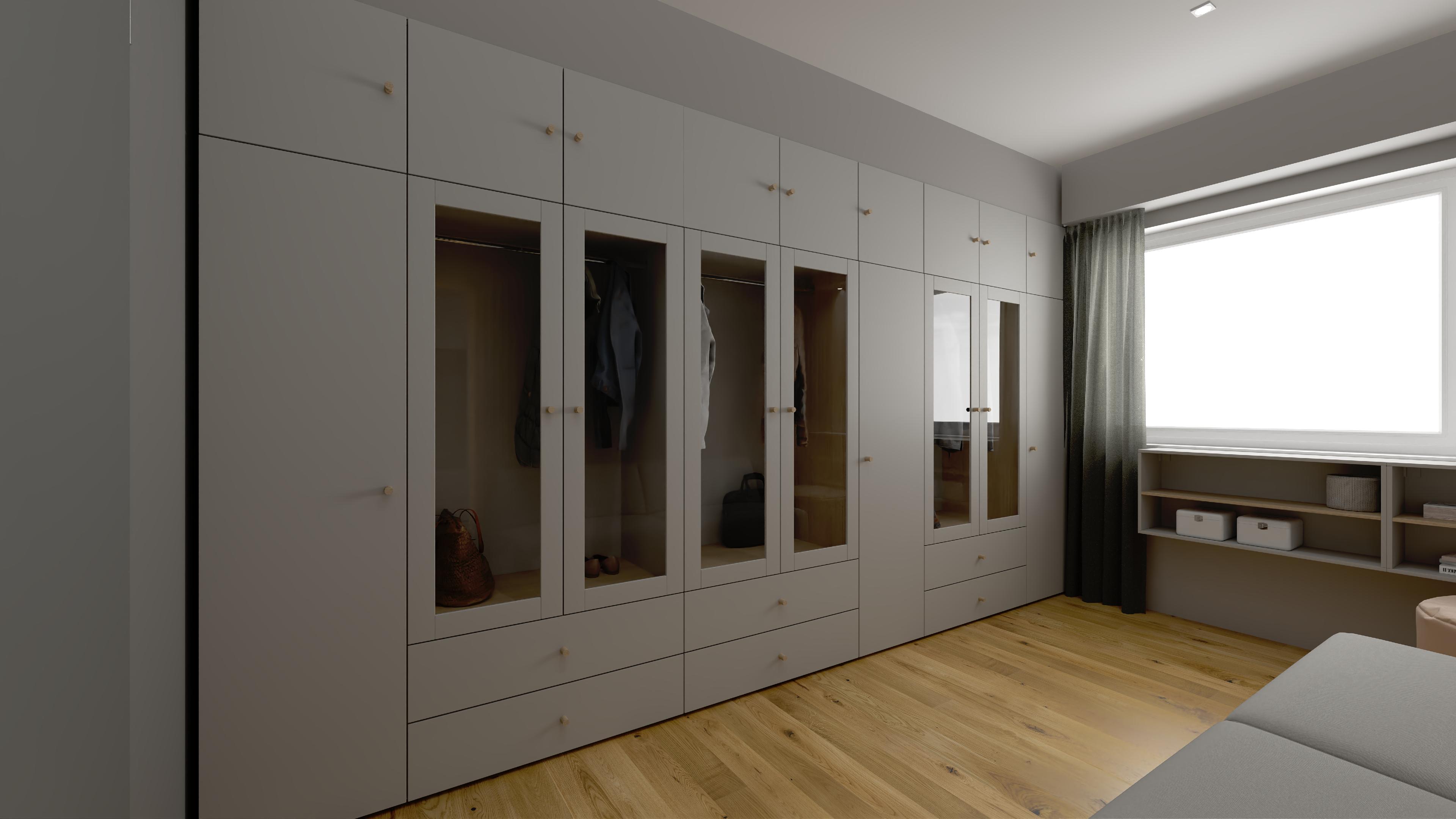 Elegancka garderoba w odcieniach szarości