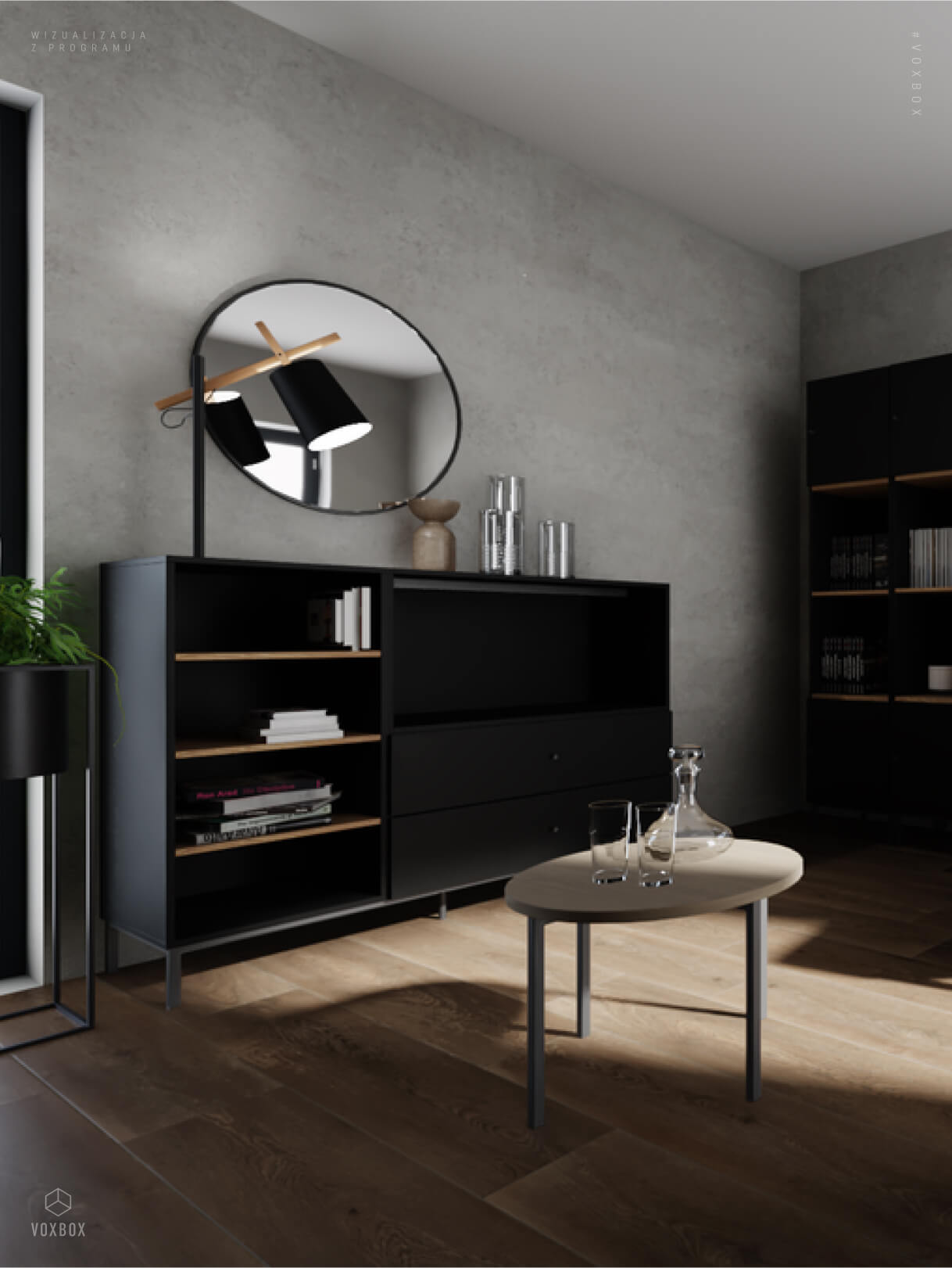 eleganckie meble do przechowywania w salonie