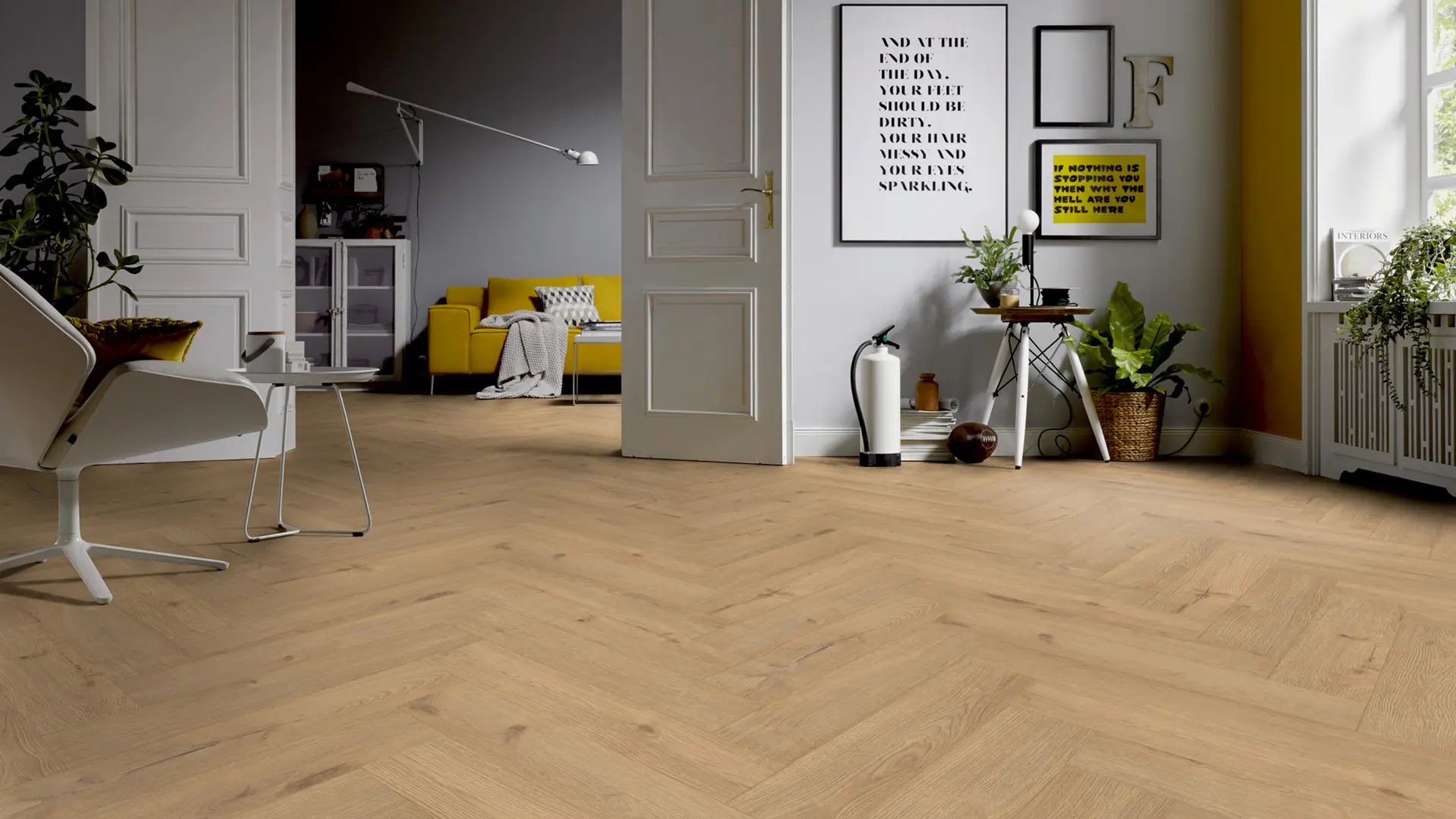 Panele podłogowe Ter Hurne Herringbone Edition Dąb Patio