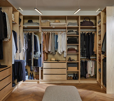 Open wardrobes