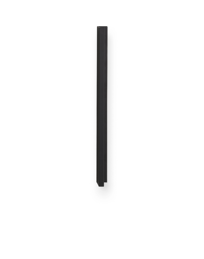 Black metal short handle