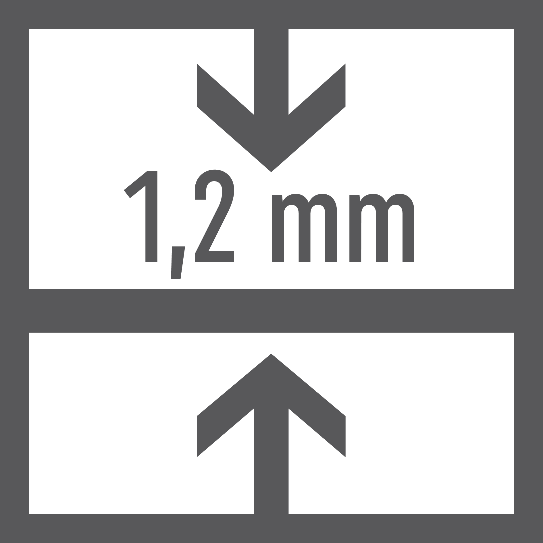 Thickness 1,2 mm