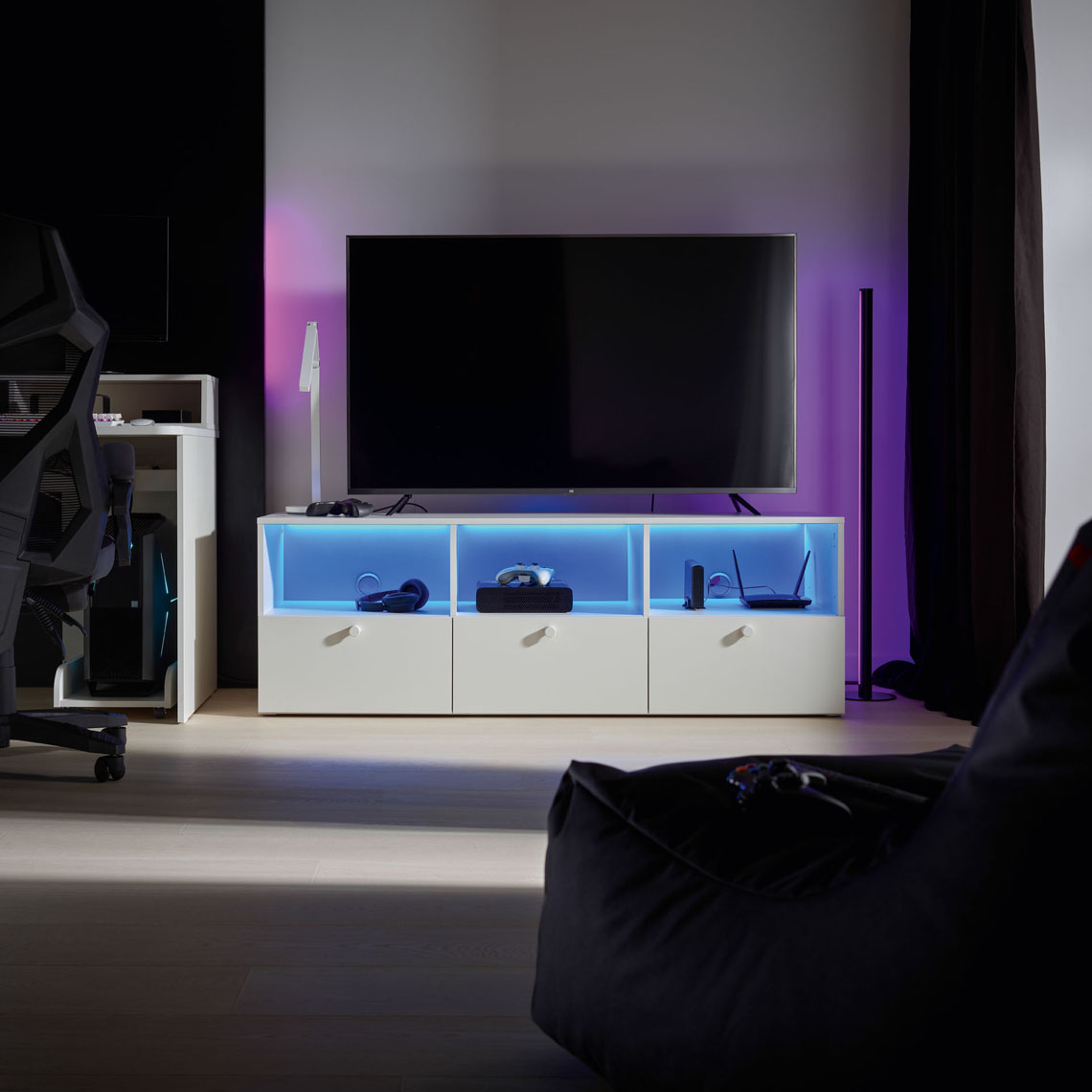 meuble TV large Reli agencement