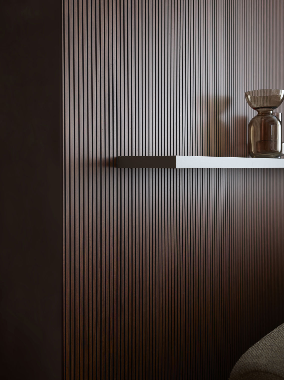 Tonal wall shelf 60x20 cm arrangement