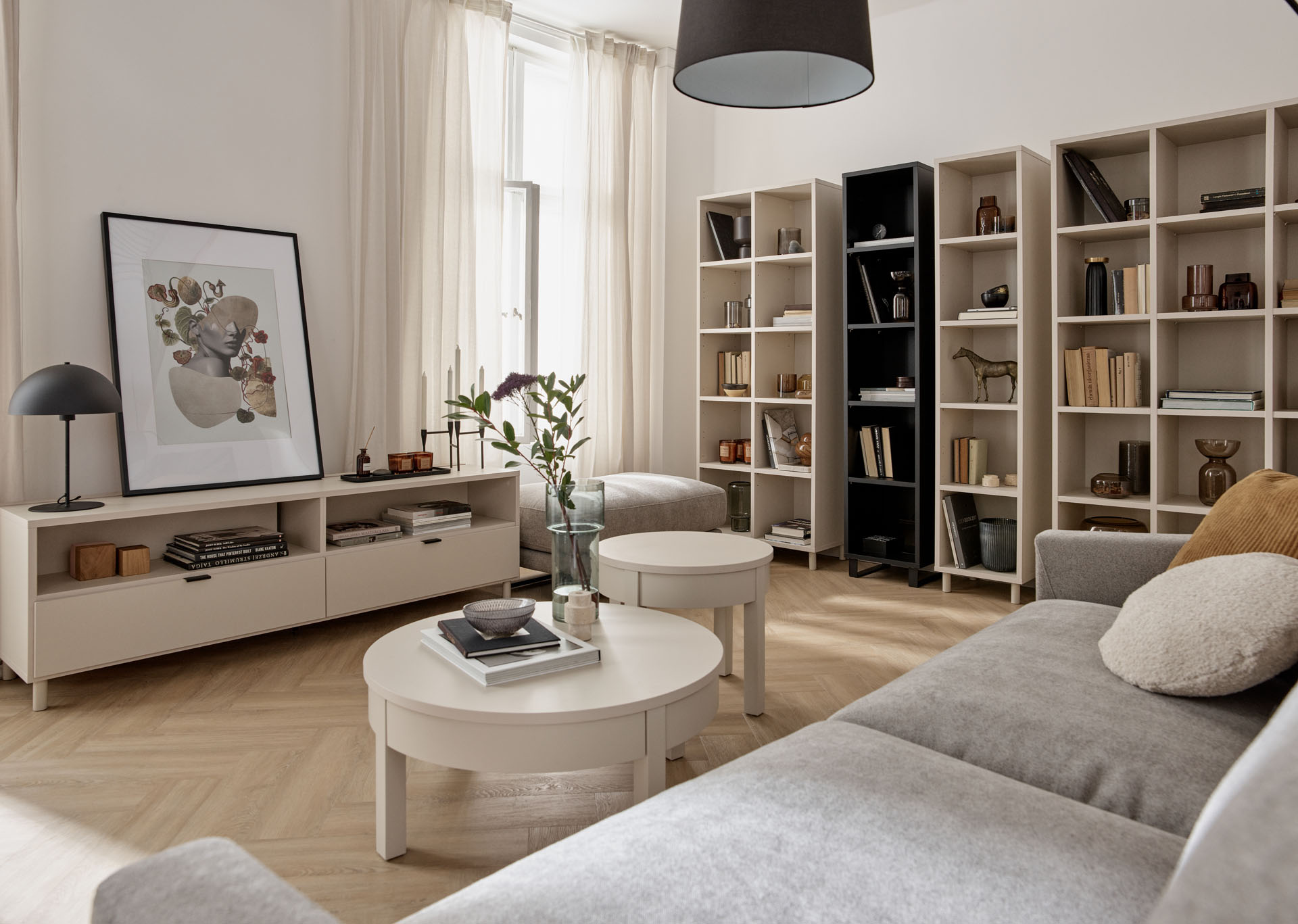 TV unit 180 with functional slat Simple | VOX