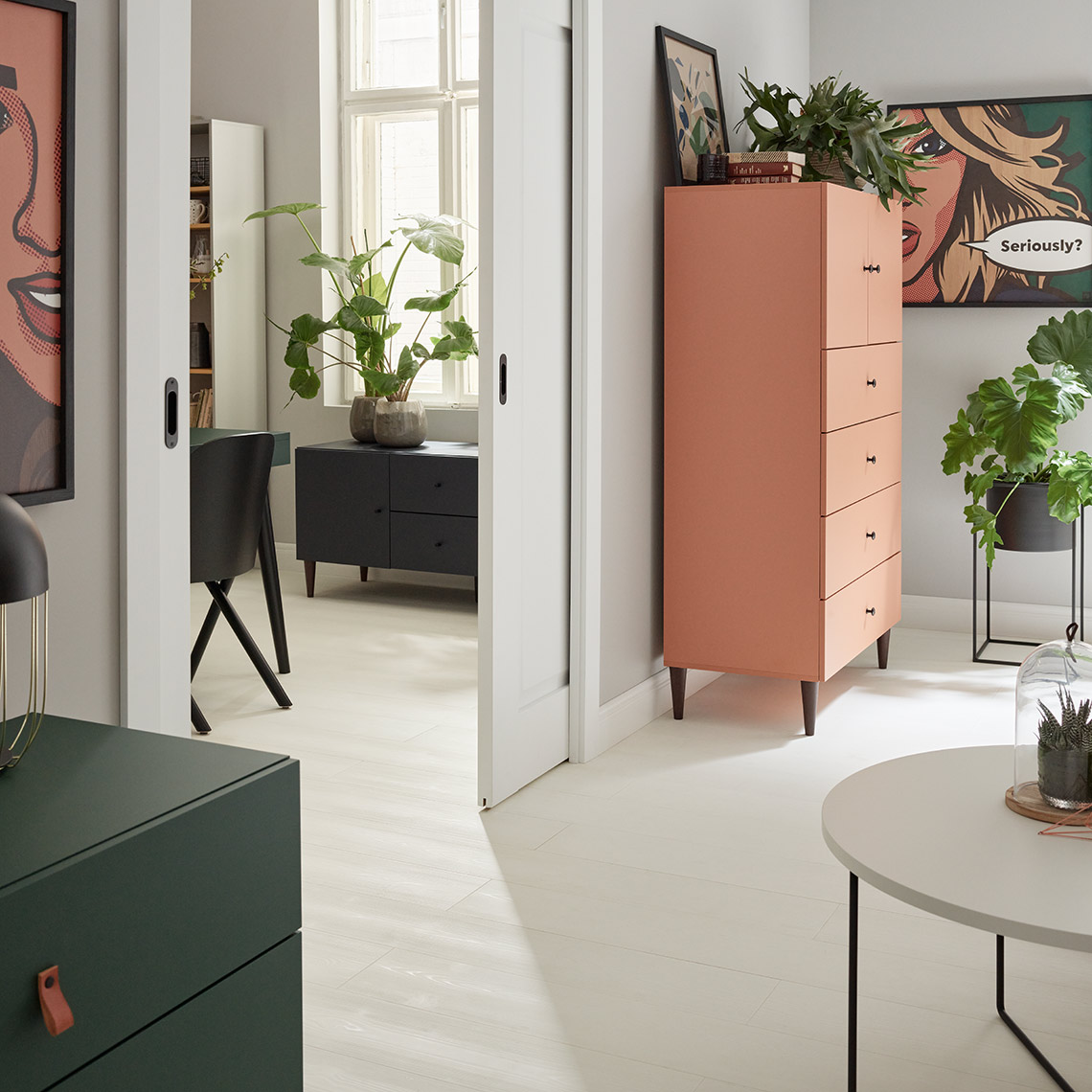 Panele podłogowe QUICK STEP Impressive Deski Białe IM1859 | VOX