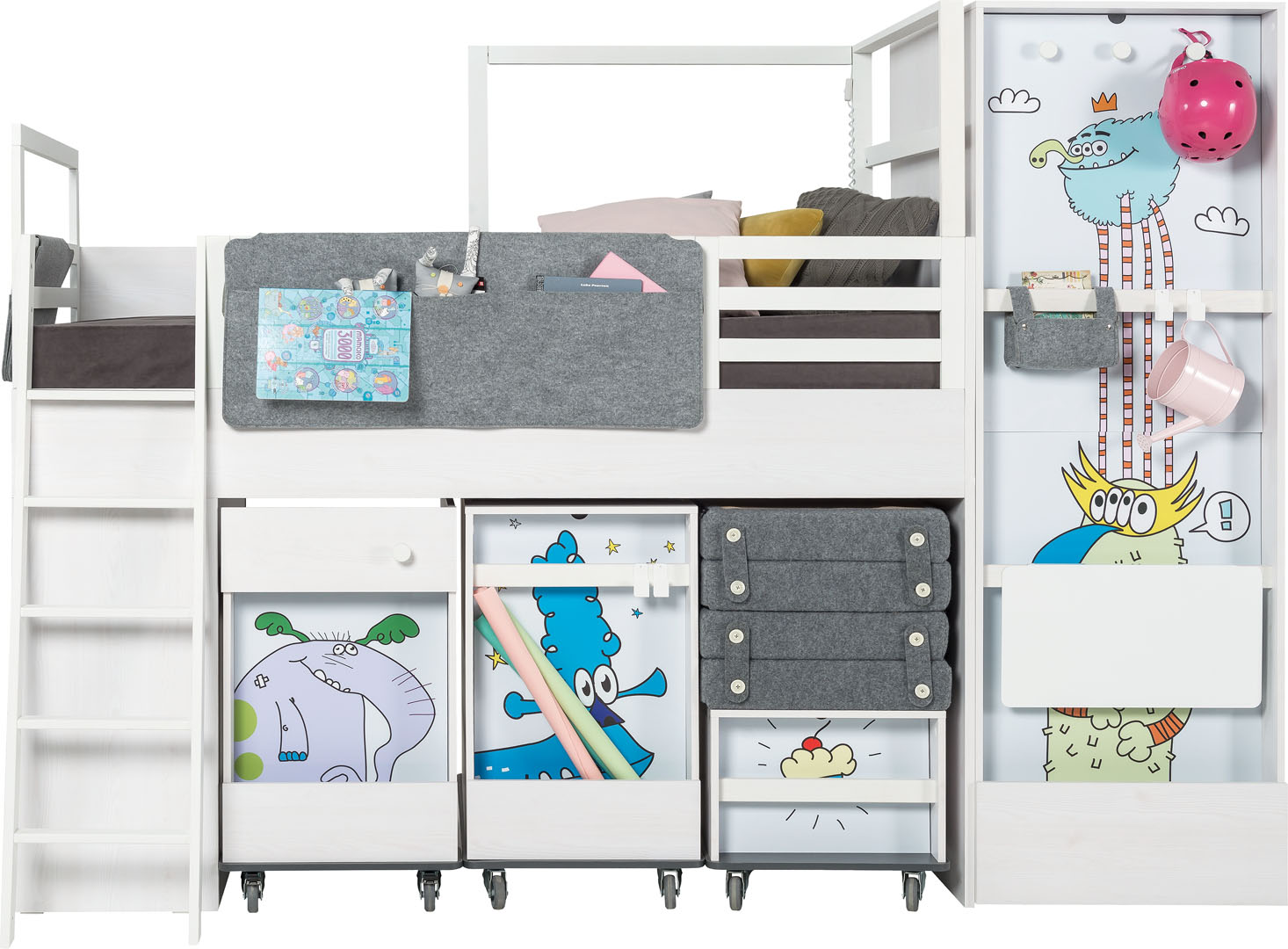 Auflage Monsters für Container zum Bett Multi Nest groß Anordnung