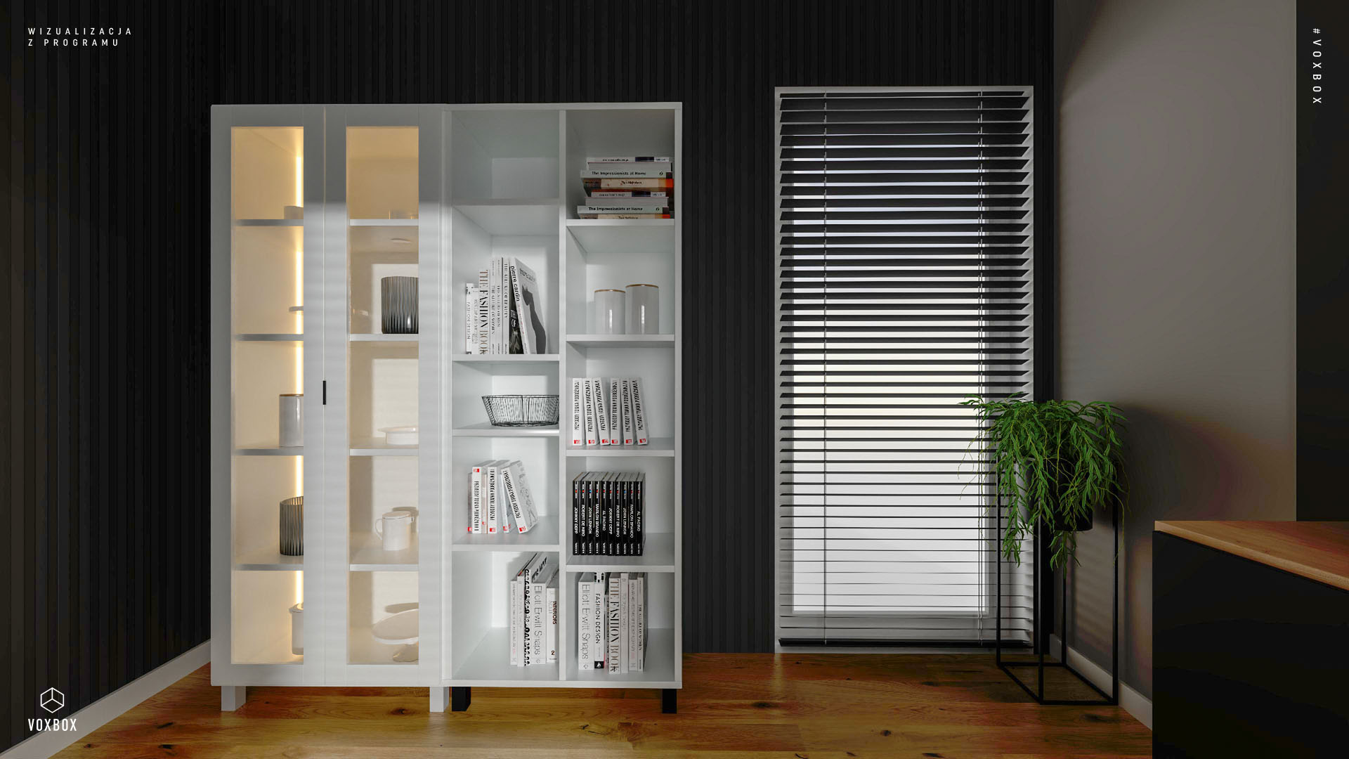 Double bookcase 2x5 Simple | VOX