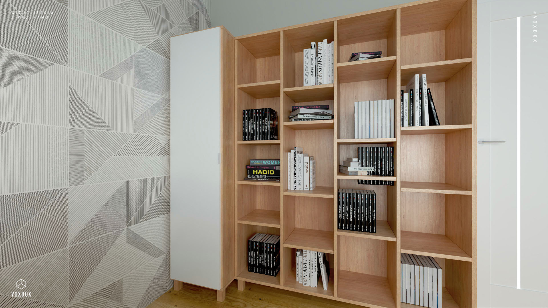 1-türiger Kleiderschrank Simple Anordnung