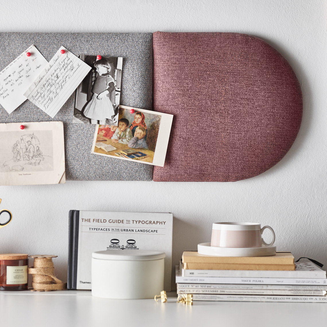 Upholstered panel Oval 2 Soform arrangement