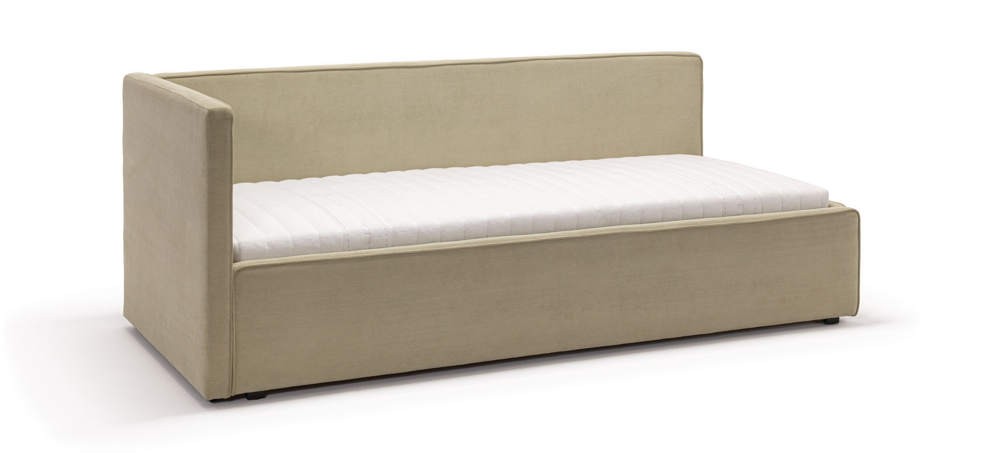 Upholstered corner bed left 90x200 Nook