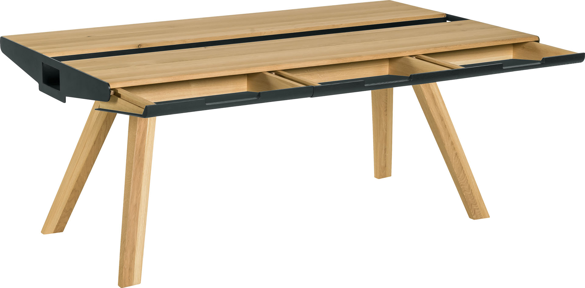 Esstisch mit Schubladen Nature