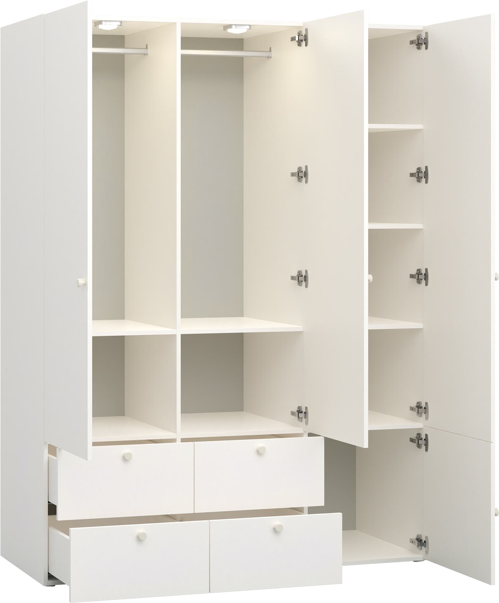 3-door wardrobe with solid front Reli | VOX