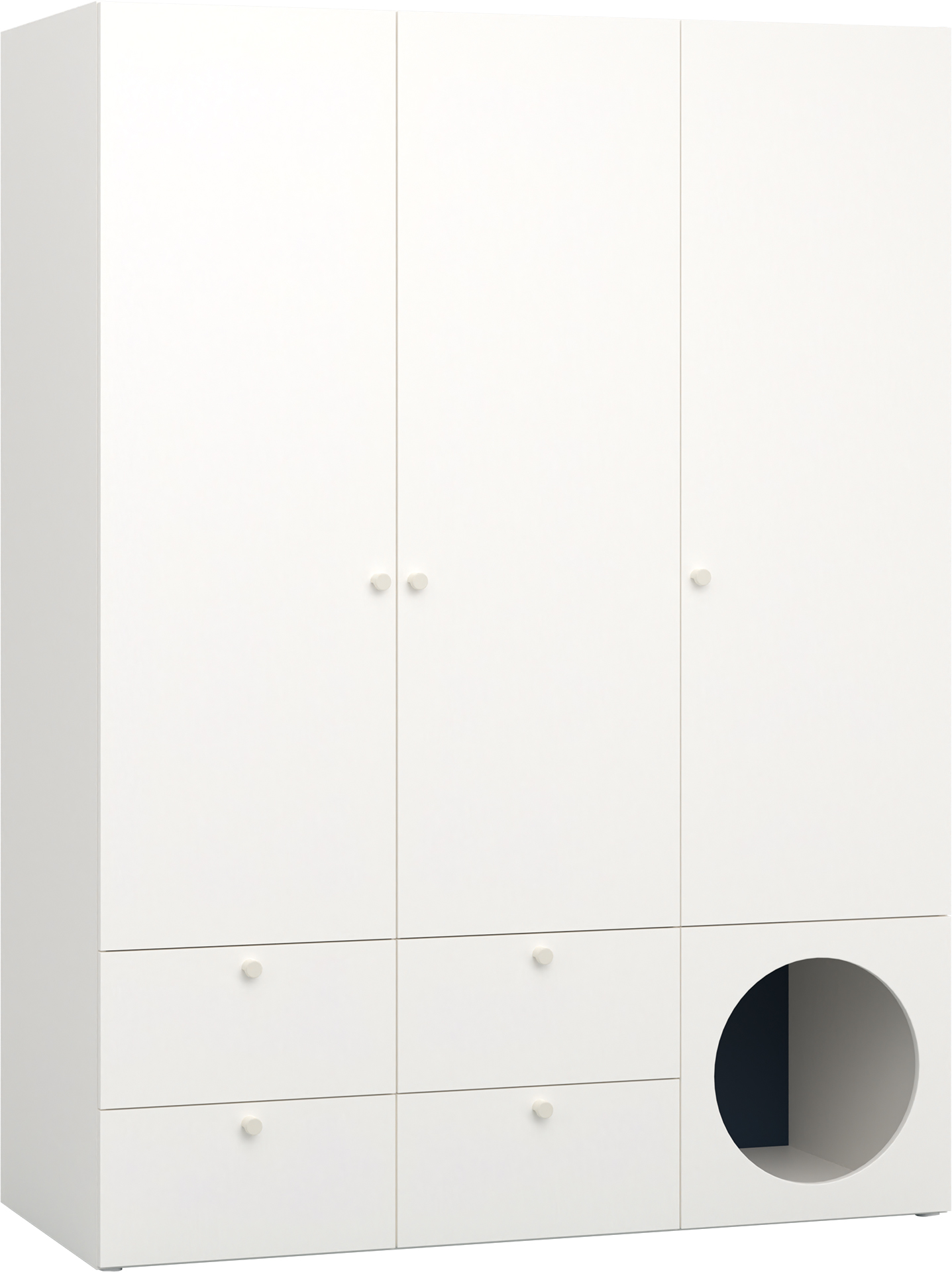 Szafa 3-drzwiowa z frontem z otworem Reli | VOX