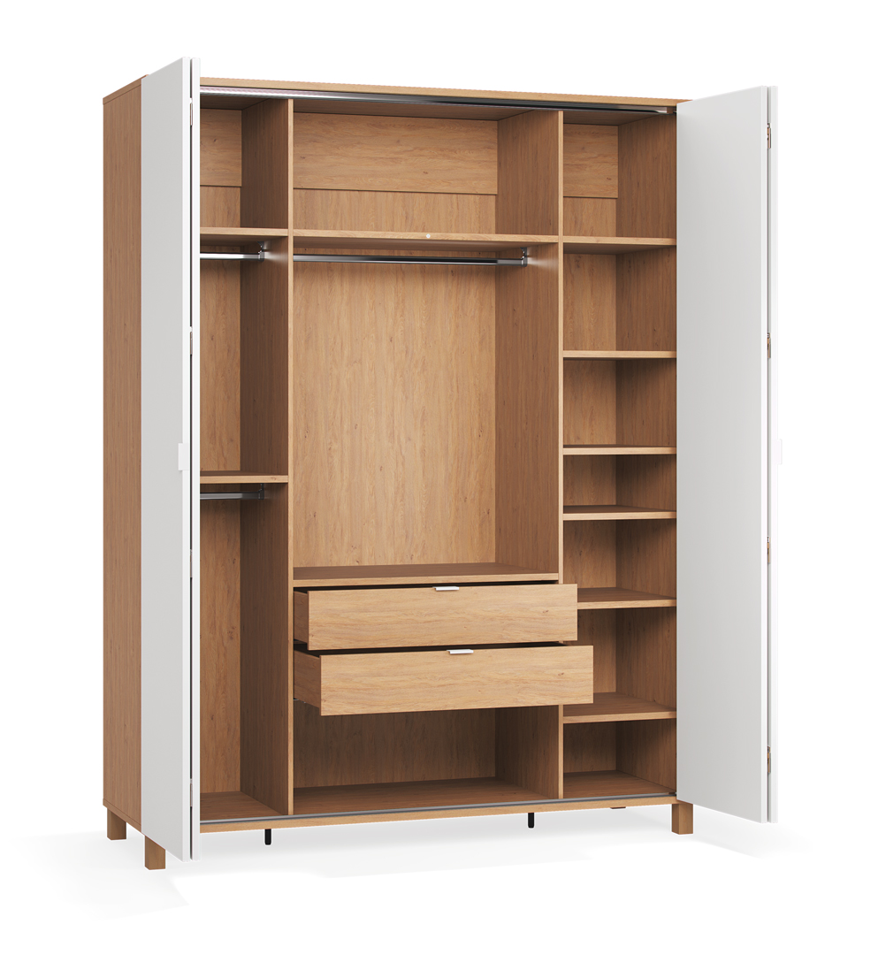 4-türiger Kleiderschrank Simple