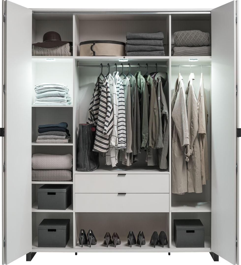 4-türiger Kleiderschrank Simple