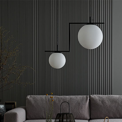 Zac 2 pendant lamp milk shade arrangement
