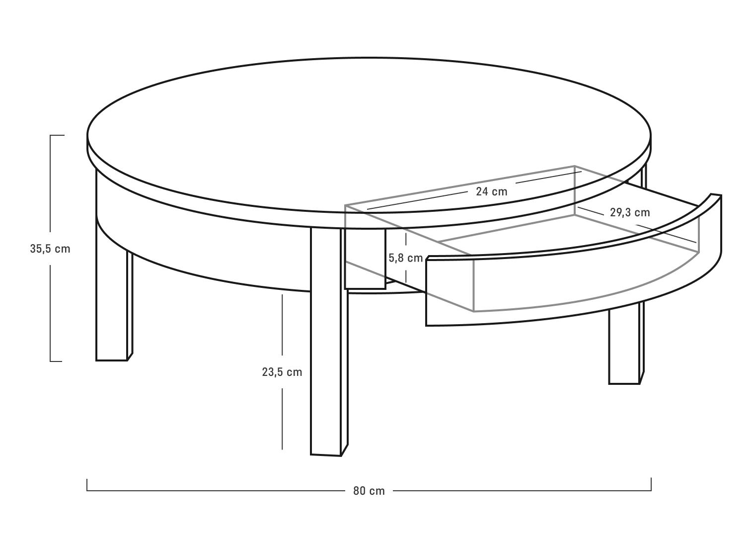 Coffee table low Simple | VOX