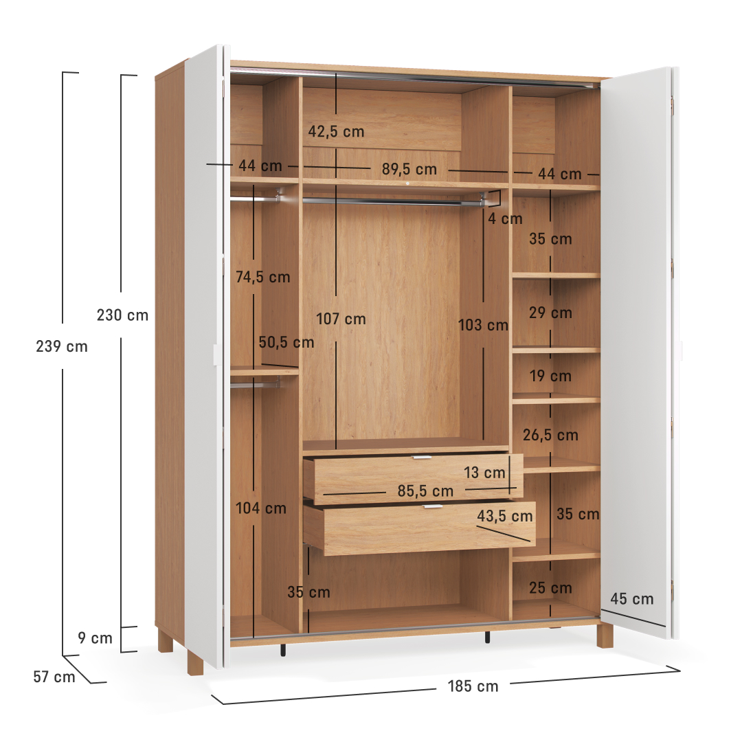 Szafa 4-drzwiowa Simple | VOX
