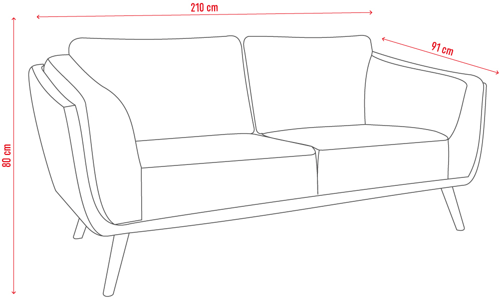 2,5-seat sofa Sophie | VOX