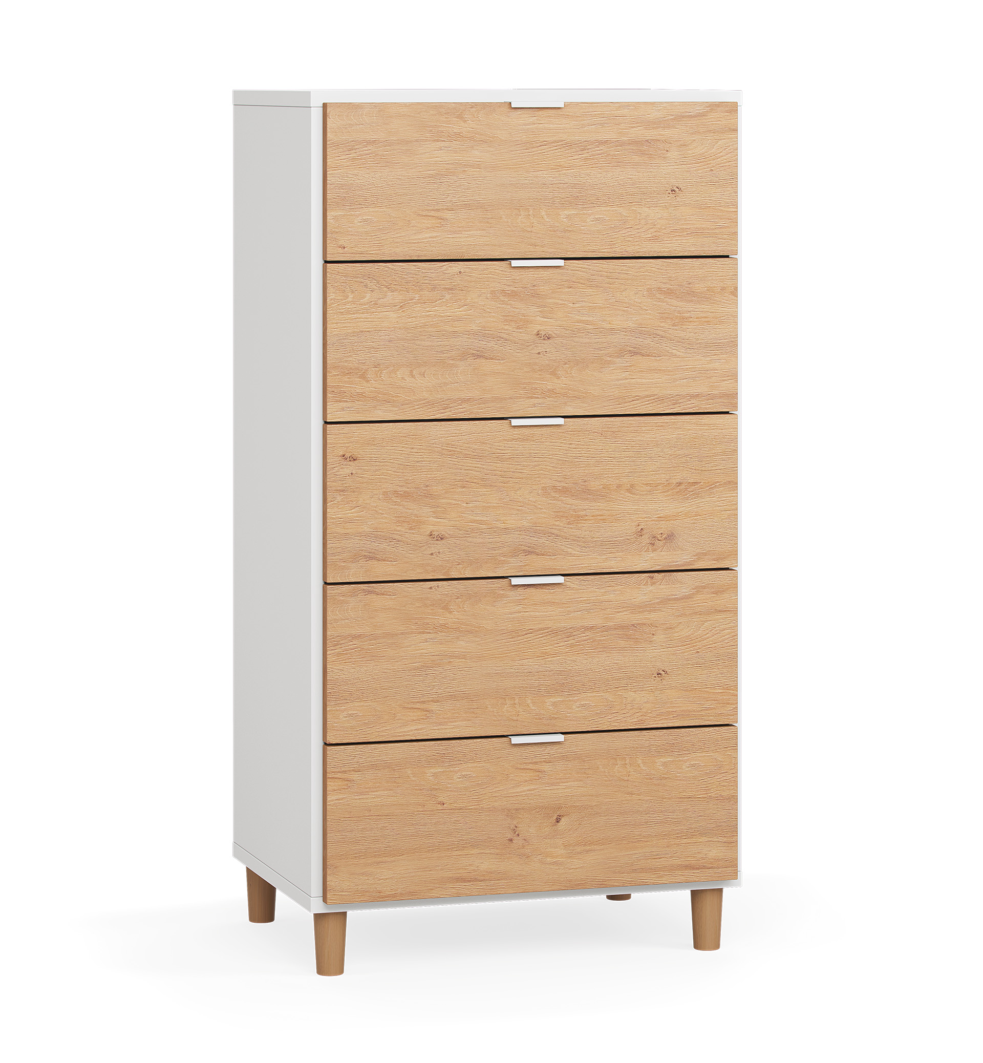 Komoda wąska z szufladami Simple