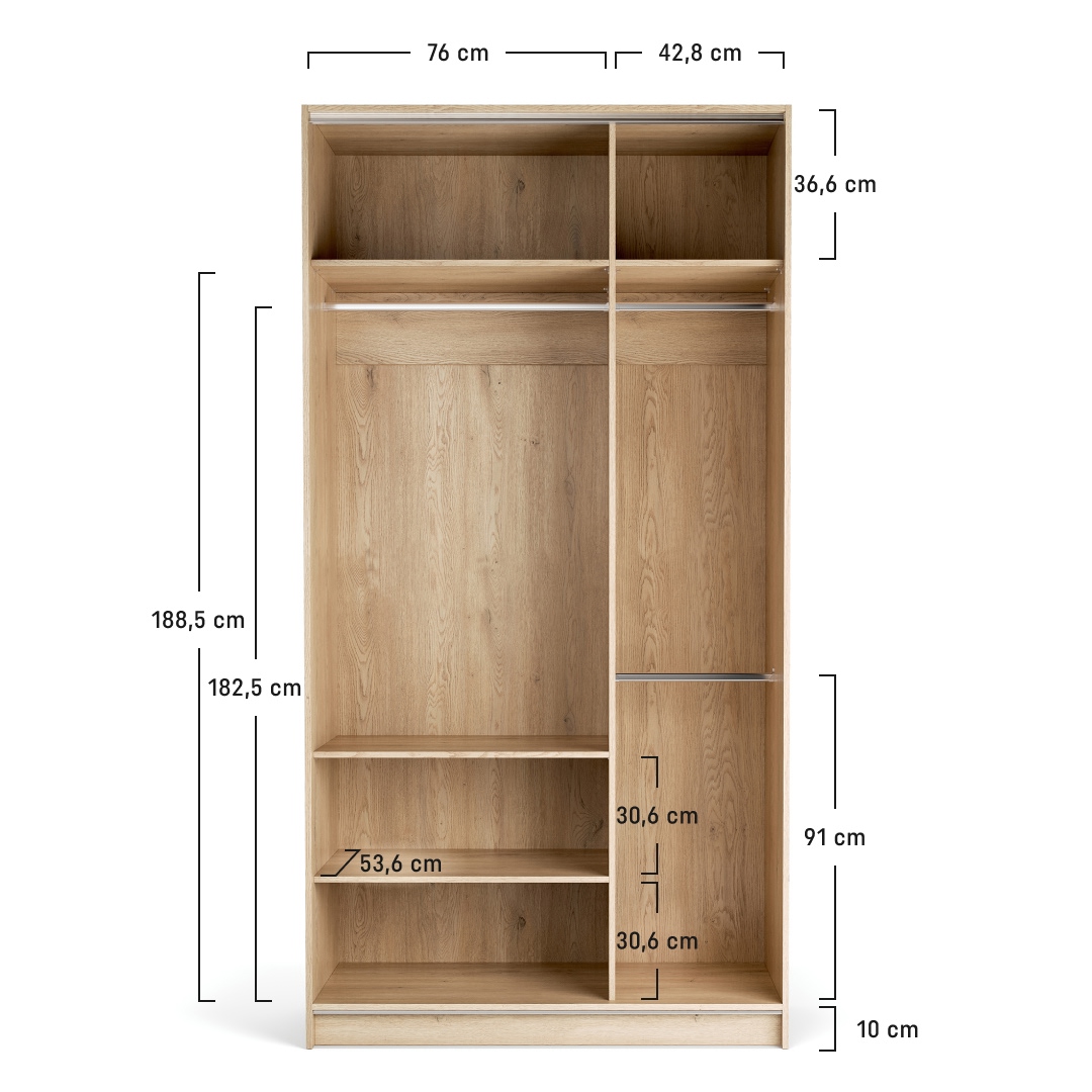 Kleiderschrank 125x240 Stor