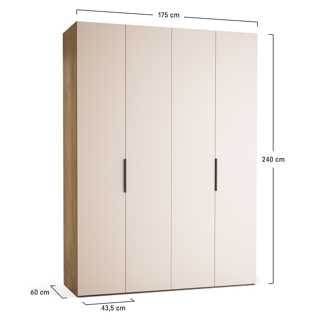 Szafa 175x240 Stor na wymiar, do zabudowy | VOX
