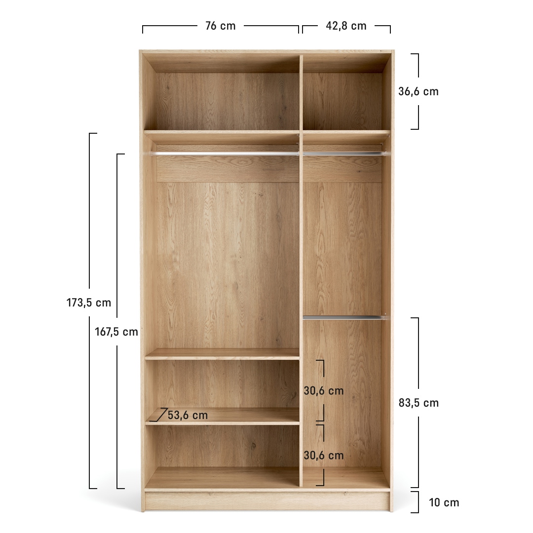 report armario卒服　XS Open wardrobe 125x225 Stor | VOX