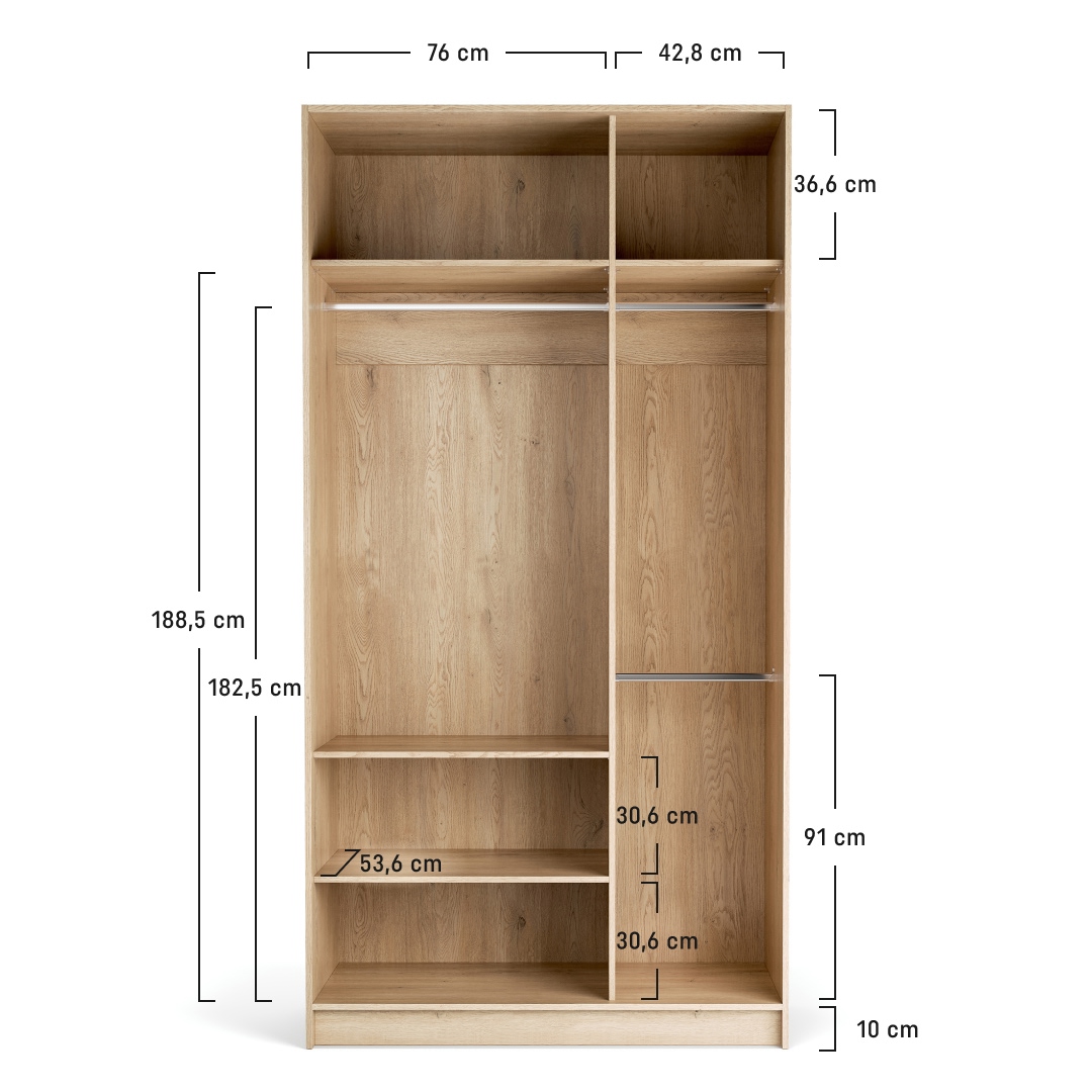 Offener Kleiderschrank 125x240 Stor