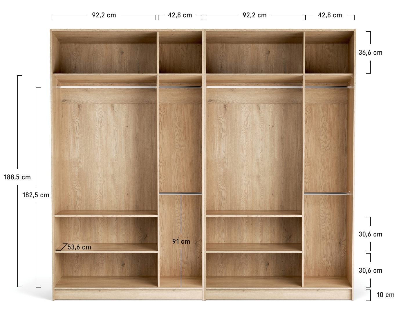 Offener Kleiderschrank 280x240 Stor
