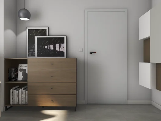 Geometria black & white w maleńkim home office