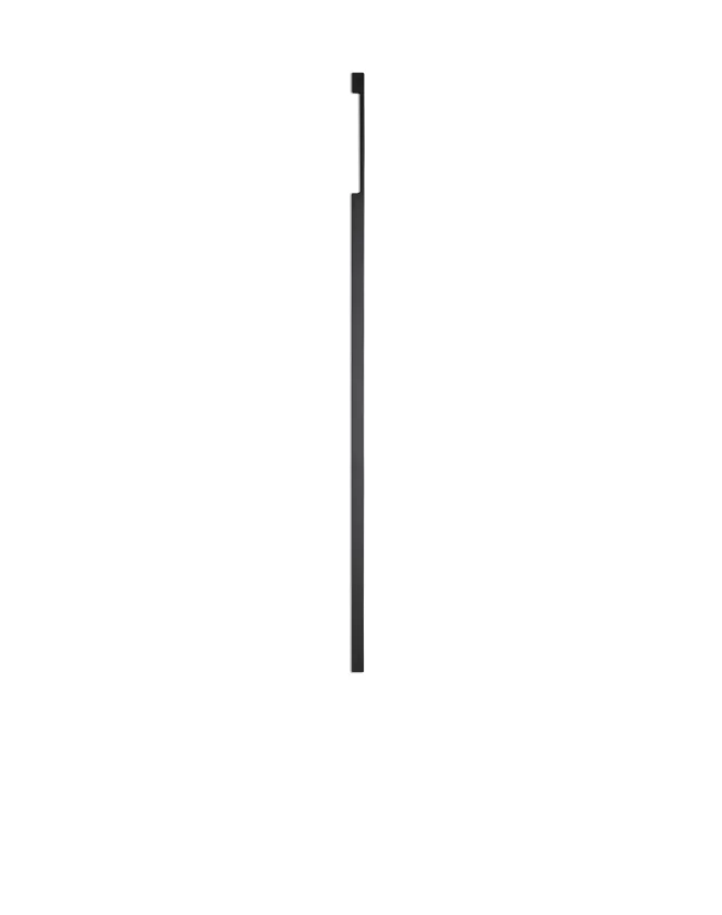 Longue poignée métallique noire