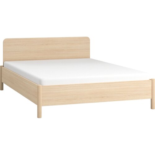 Double bed with straight headboard 160x200 OMM