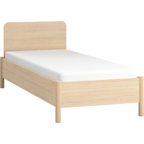 Single bed with straight headboard 90x200 OMM