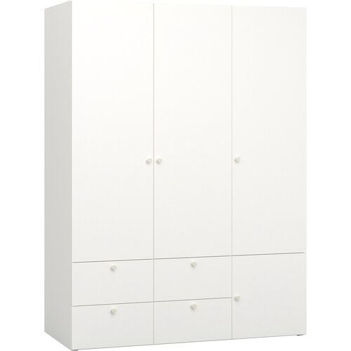 3-door wardrobe with solid front Reli