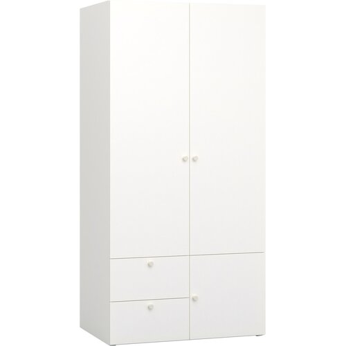 2-door wardrobe with solid front Reli