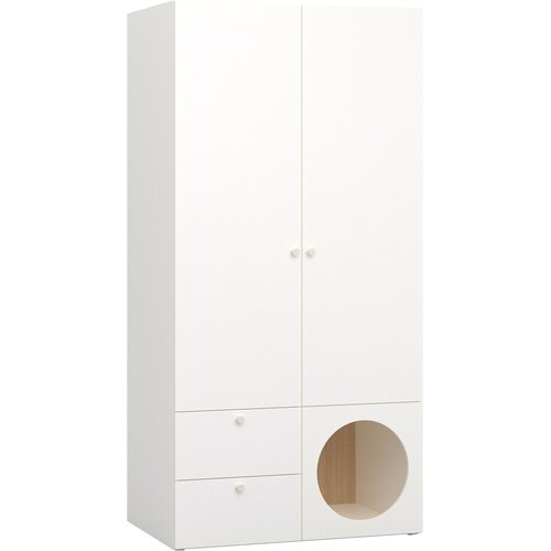 2-door wardrobe with opening front Reli