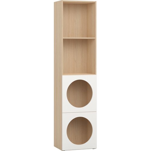 Narrow shelving unit with front arrangement 6 Reli