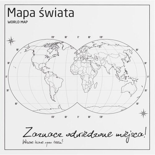 Metal overlay for World Map front Young Users Next