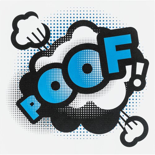 Metal front overlay Comic Poof Young Users