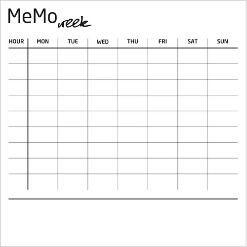 Nakładka metalowa na front - planer Memo week Young Users Next