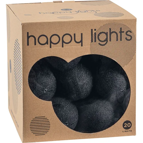Zestaw kulek  Happy Lights czarne