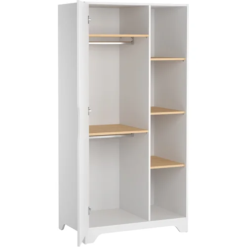 1-door wardrobe with shelves Leaf