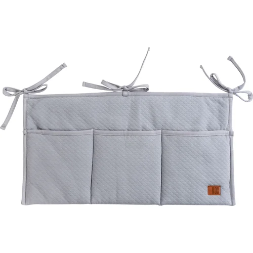 PURE crib organizer, color gray