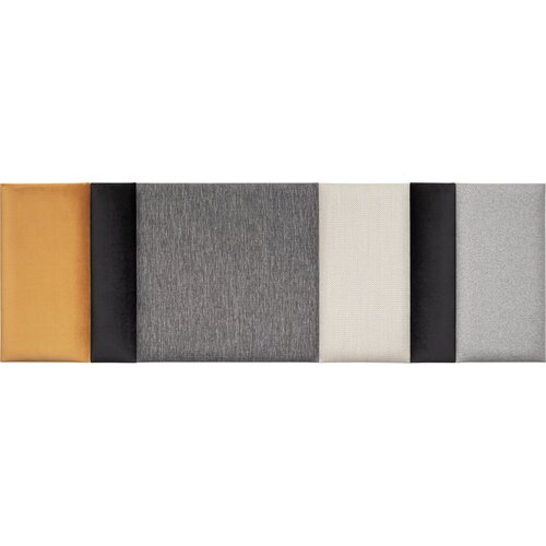 Ensemble de panneaux rembourrés Regular large Soform gris-moutarde