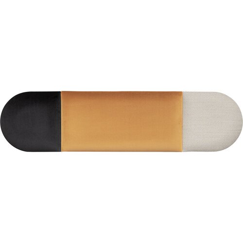 Ensemble de panneaux rembourrés petit Soform gris-moutarde