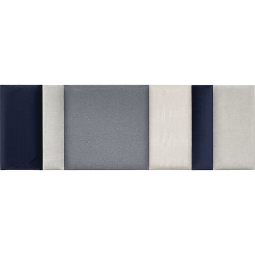 Ensemble de panneaux rembourrés Regular large Soform bleu marine-gris