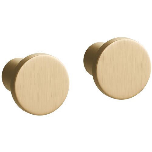 Bouton en métal doré 2 pcs Stor