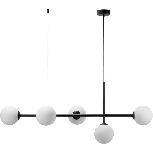 Lampa wisząca Dione 5 klosz mleczny