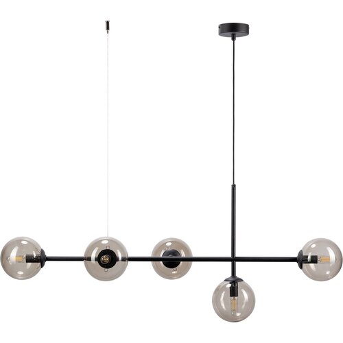 Lampa wisząca Dione 5 klosz dymiony
